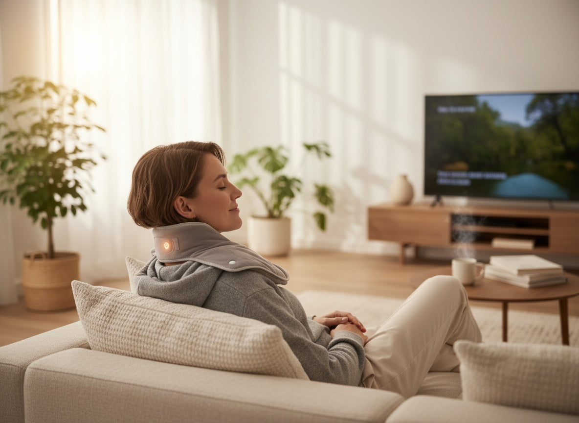 3-in-1 Heated Neck & Shoulder Massager – Deep Tissue Pain Relief | Nuvvion