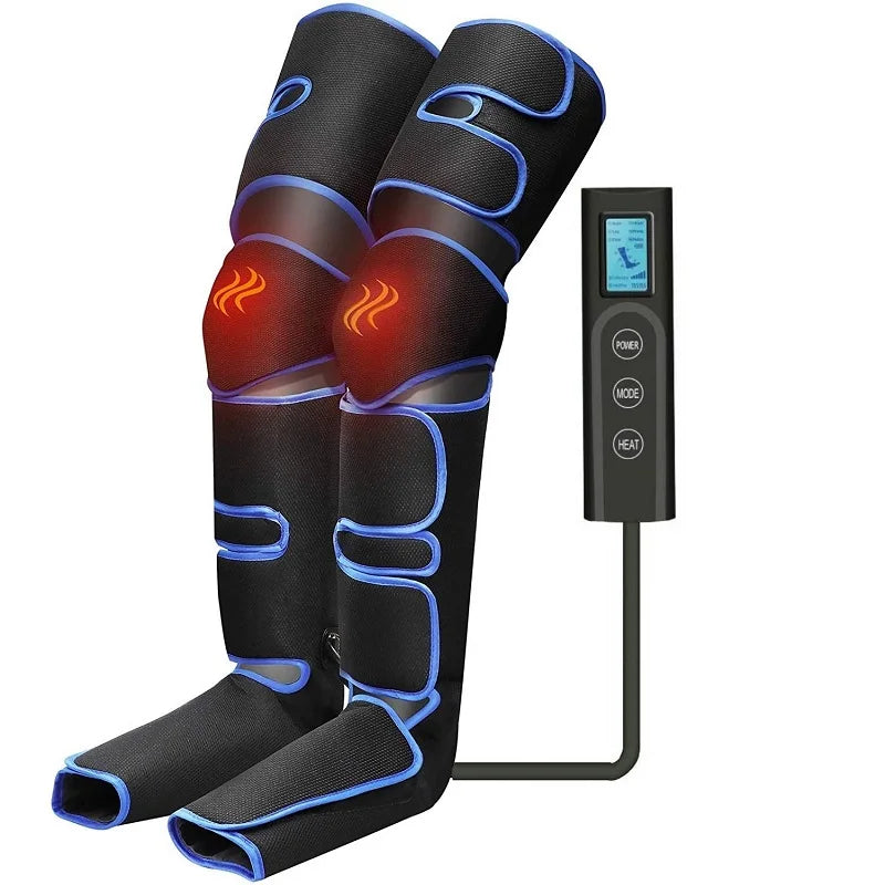 360° Air Compression Leg Massager with Heat – Circulation & Recovery Device | Nuvvion