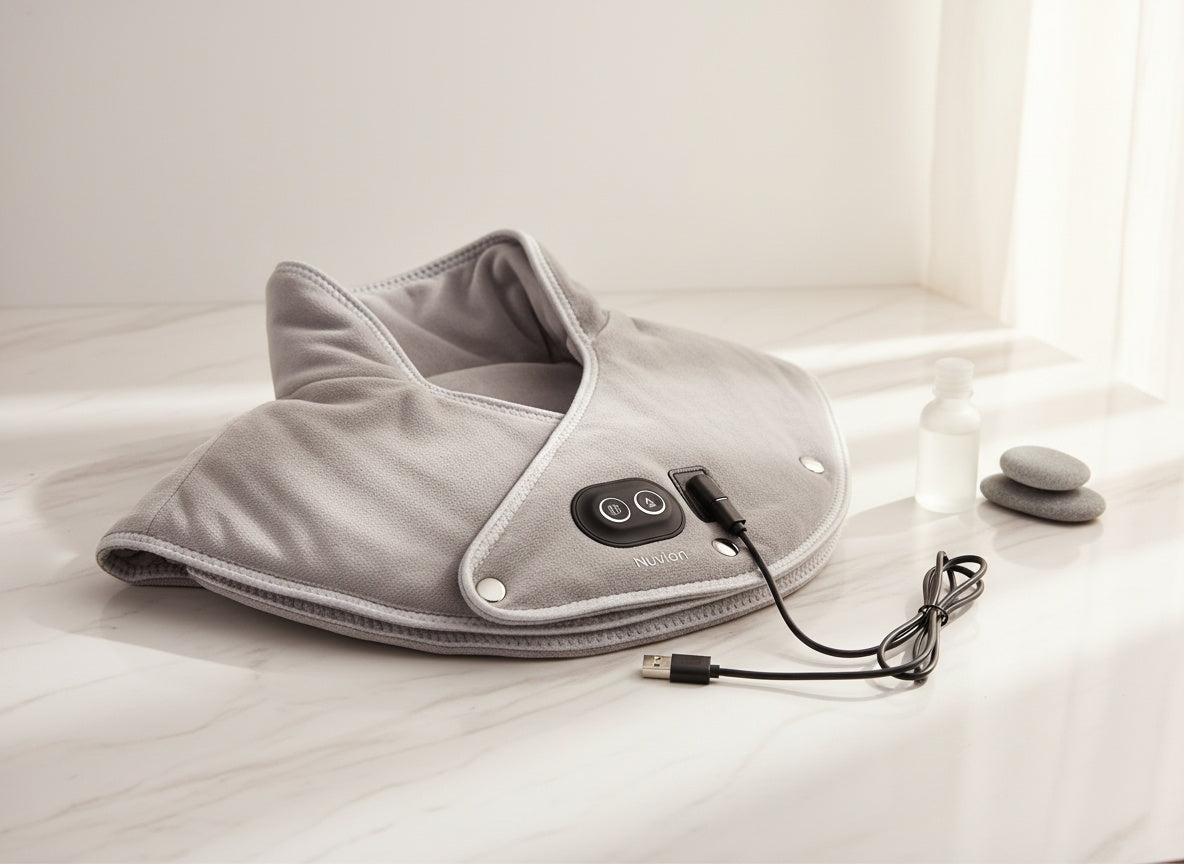 3-in-1 Heated Neck & Shoulder Massager – Deep Tissue Pain Relief | Nuvvion