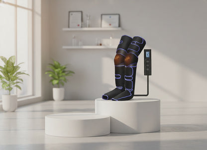 360° Air Compression Leg Massager with Heat – Circulation & Recovery Device | Nuvvion